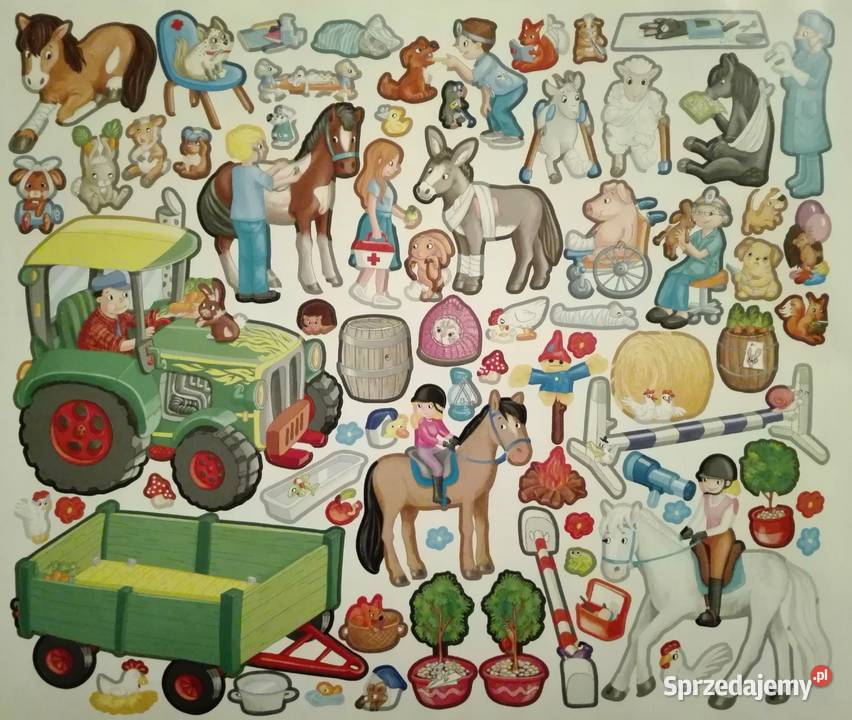 Książka Książeczka Naklejkami Naklejki Wieś Mogilany