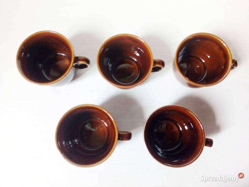 5 filiżanek Pruszków porcelit vintage PRL Częstochowa sprzedam