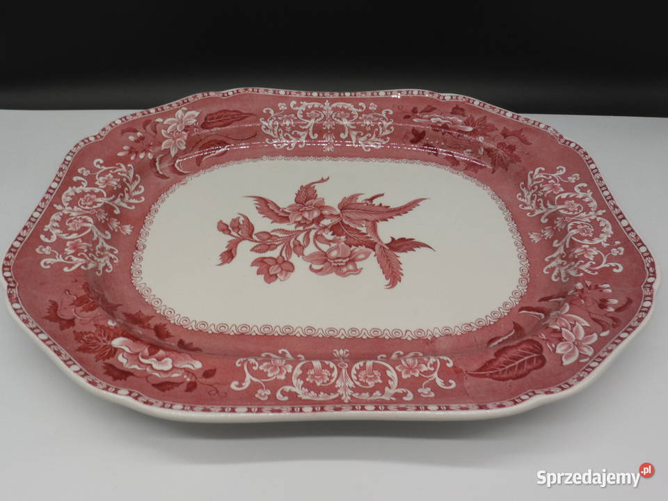 Antyczny duży półmisek SPODE Pink Camilla