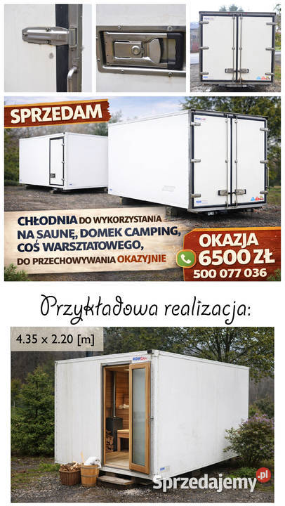 Sauna zewnętrzna baza do wykonania z konenera Bochnia