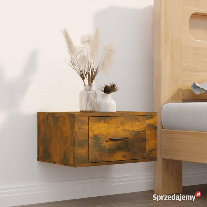 Wiszące szafki nocne 2 opalany dąb 50x36x25 Warszawa sprzedam