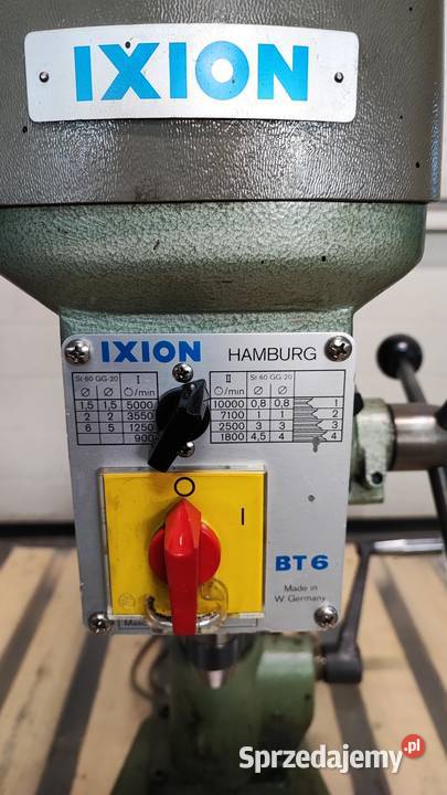 Wiertarka stołowa do metalu Ixion BT 6 sprzedam