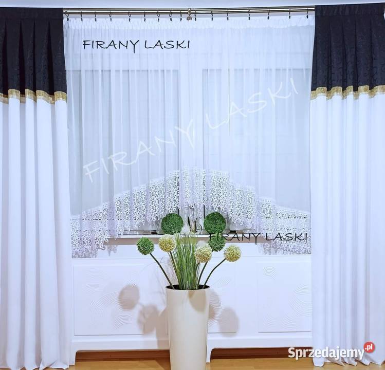 Firany Gotowe firanki do salonu pokoju gipiura Bielsk Podlaski