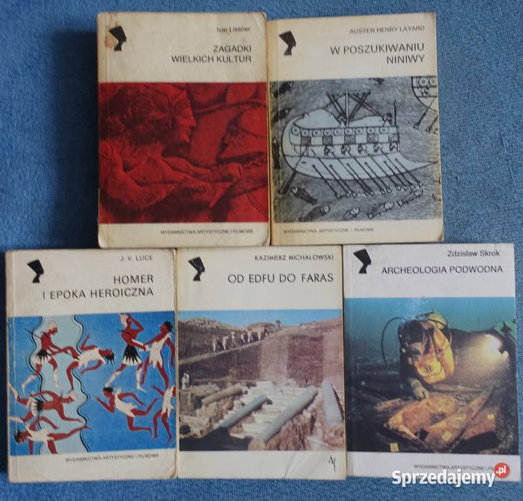 Zestaw 5 książek z serii Archeologia Wydawnictwo Kętrzyn sprzedam