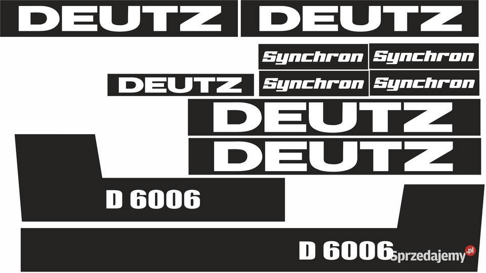 Naklejki Deutz D 6006 laminowane mocne Bydgoszcz sprzedam