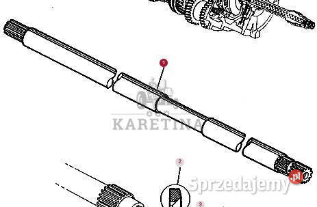 Massey Ferguson 3690 Wałek Wał Skrzyni Biegów