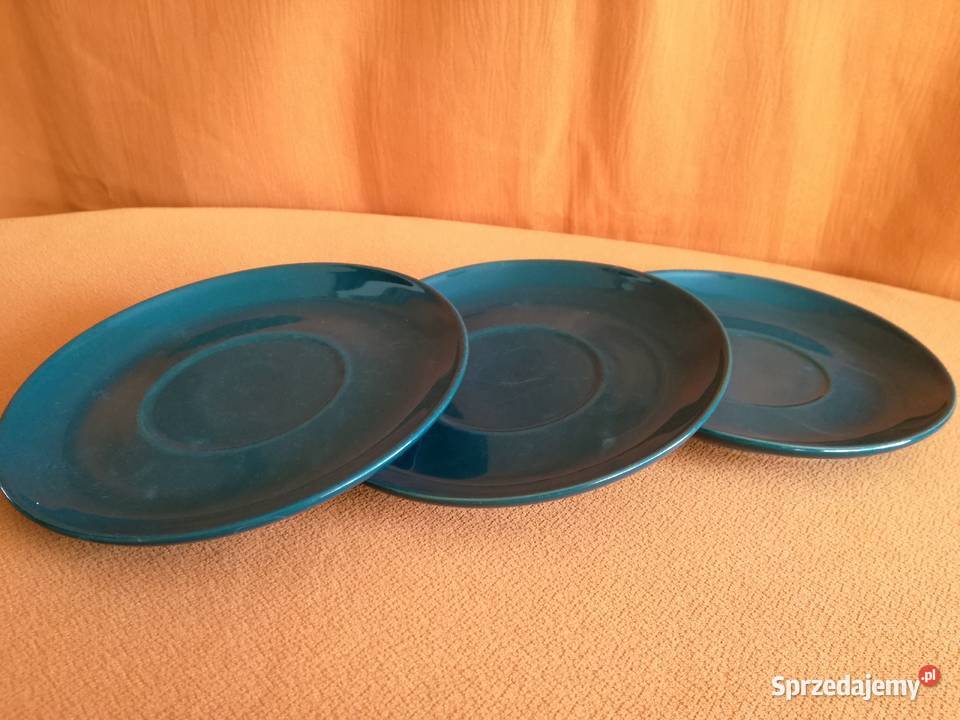 Talerzyki zielone 3 średnica 16Ceramika łódzkie Łódź