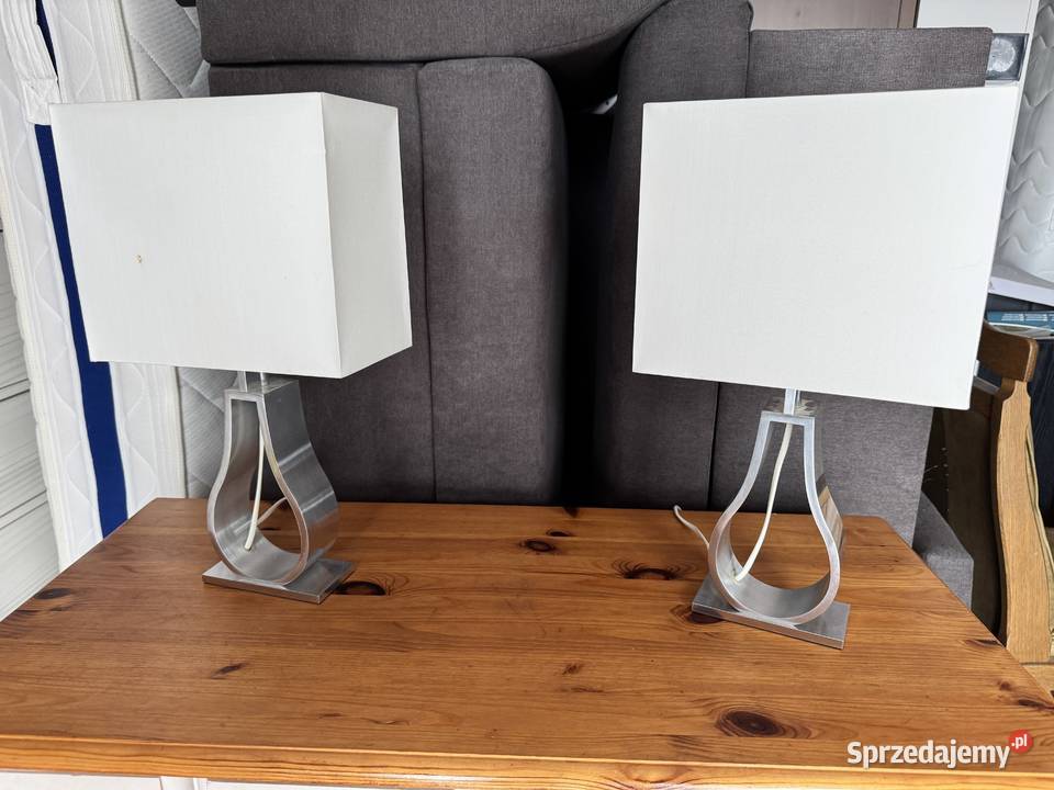 Lampa stołowa lampka nowoczesna klosz aluminium Garwolin