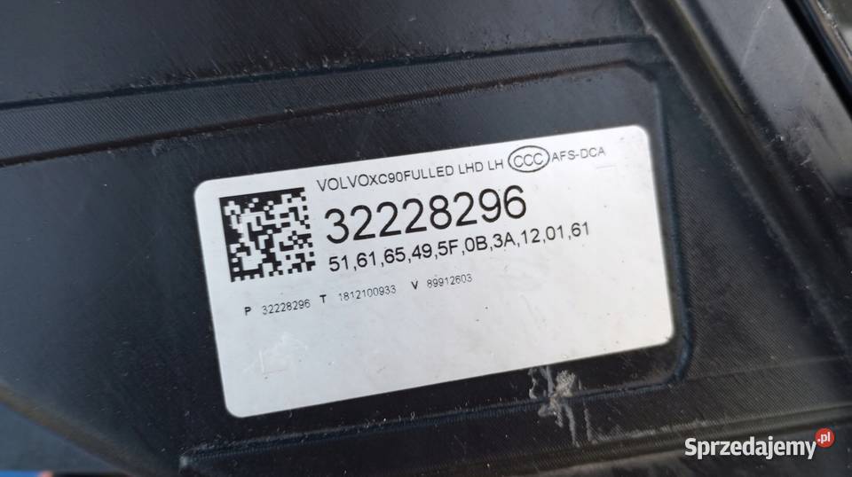 VOLVO XC90 II LIFT FULL LED LAMPA LEWY PRZÓD