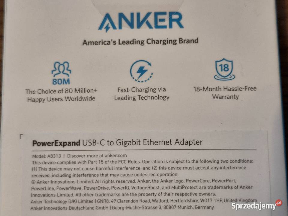 Anker Powerexpand adapter UsbC do displayport śląskie Jastrzębie-Zdrój