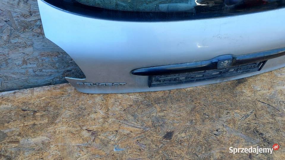 TYLNA KLAPA BAGAŻNIKA TYŁ PEUGEOT 206 osobowe