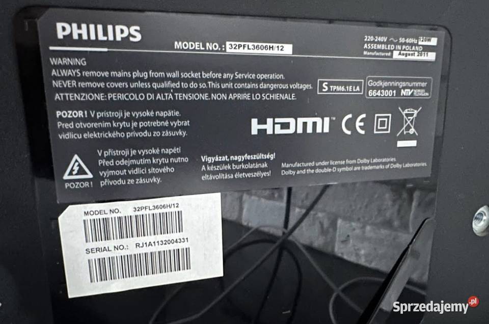 Telewizor Philips 32 Góra Bałdrzychowska-Kolonia sprzedam