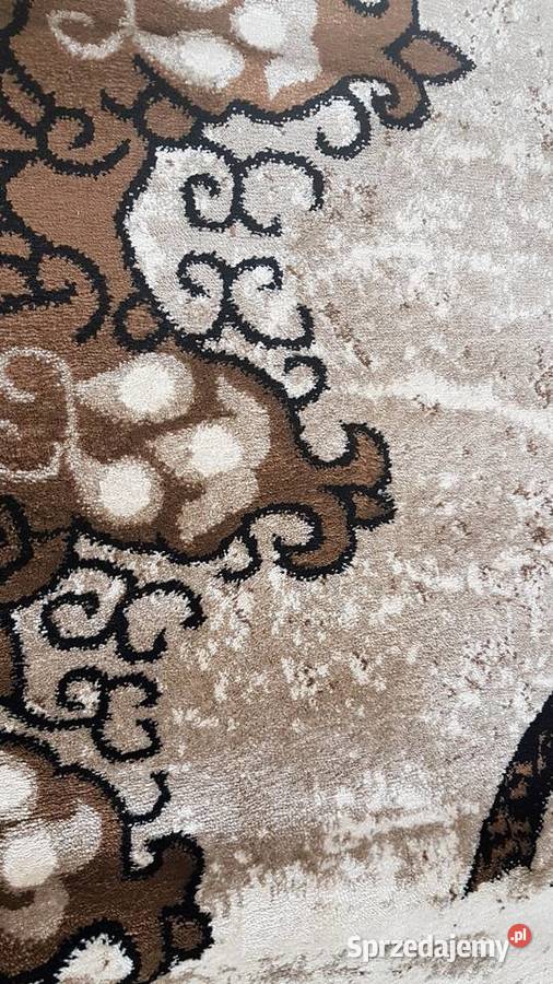 OUTLET Dywan BAROKOWY MANDALA brązowy czarny 240 odcienie brązowego Dom i Ogród Przeciszów