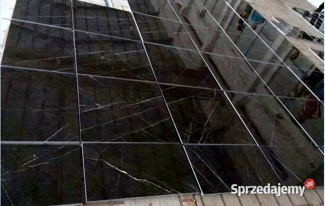 Czarne marmurowe płytki schodowe 120x30 POŁYSK Łask
