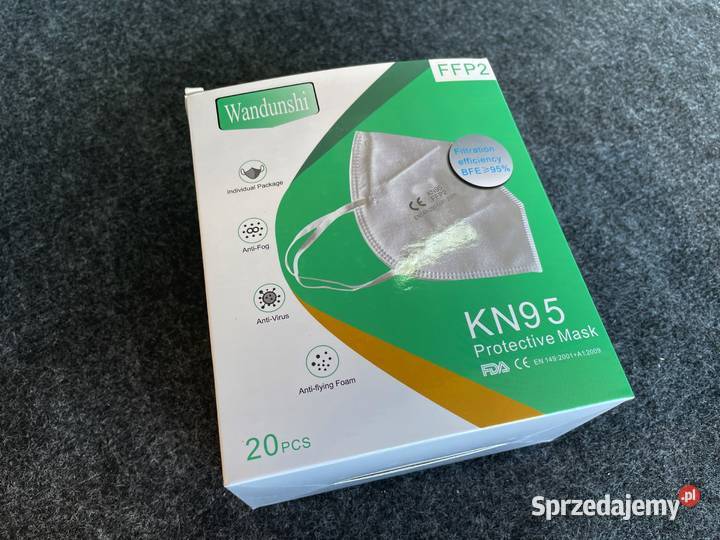 Maska ochronna KN95 FFP2 certyfikaty pakiet 2640 Pozostałe Radomsko