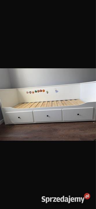 Łóżko Hemnes ikea 80x200 plus dwa materace do Bartąg