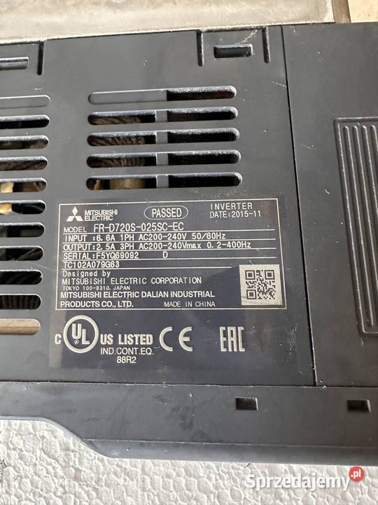 Falownik Mitsubishi 04 KW 1fazowy FRD720S025EC Świecie