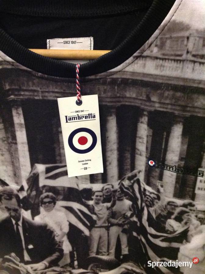 Bluza Czarna Męska LAMBRETTA XL NOWA Motyw Odzież codzienna lubuskie Nowa Sól sprzedam