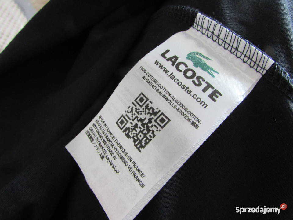 Tshirt koszulka Lacoste męska czarna r XXL Odzież sportowa Kraków