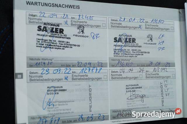 Peugeot Rifter 15 BlueHDI 2019 102 wielkopolskie Kępno