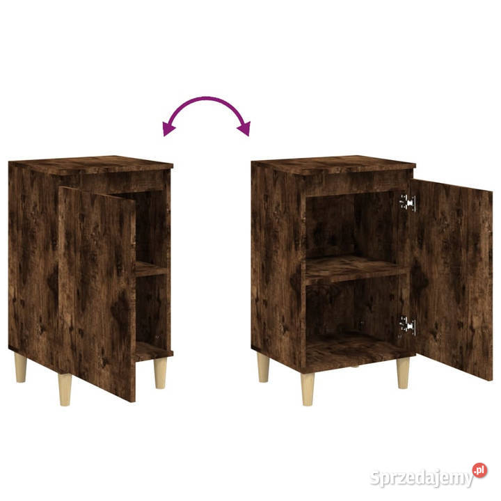 Szafki nocne 2 przydymiony dąb 40x35x70 WM819639 Meble Warszawa