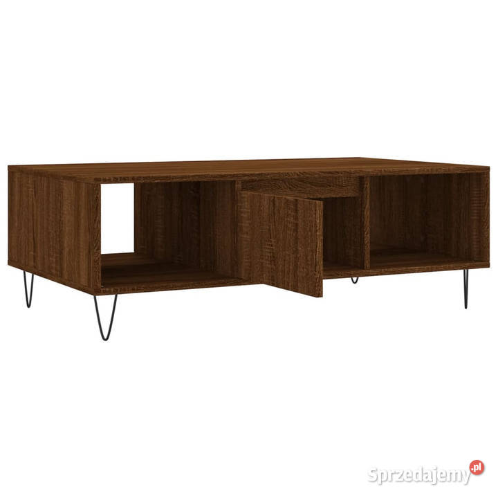 Stolik kawowy brązowy dąb 104x60x35 WM827091 Warszawa