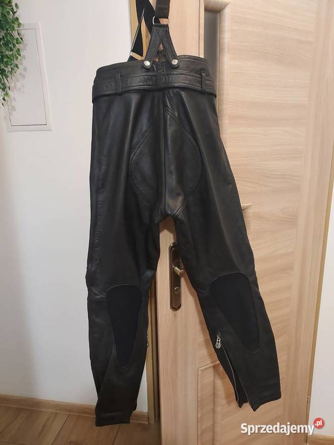 spodnie skórzane na motocykl Łęczna sprzedam