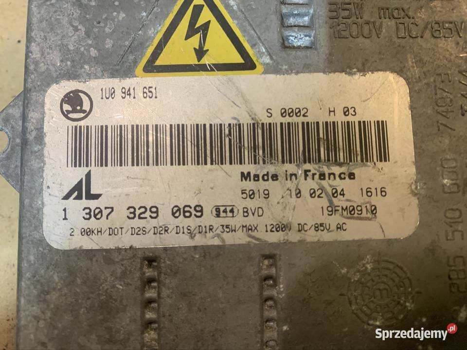 1U0941651 przetwornica xenon skoda octavia 1 I Szczecin sprzedam