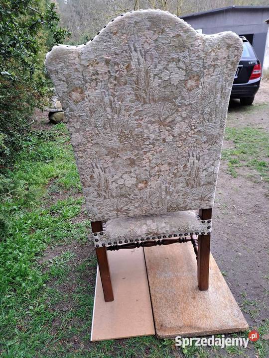 fotel tronowy stylowy 120cm Fotele i pufy zachodniopomorskie Lisie Pole