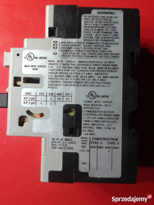 AllenBradley 140M C2E C16 pomorskie Gołębiewo