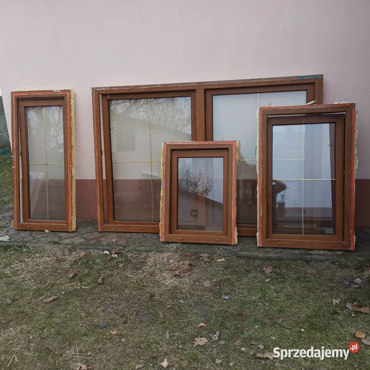 Okna złoty dąb z demontażu Rzeszów