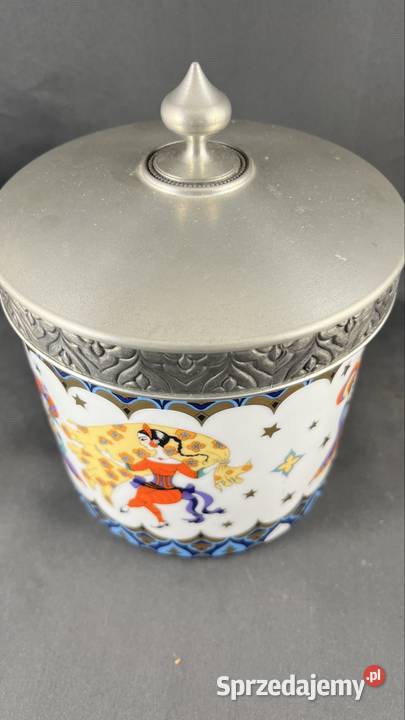 Porcelanowy pojemnik bomboniera Zielona Góra