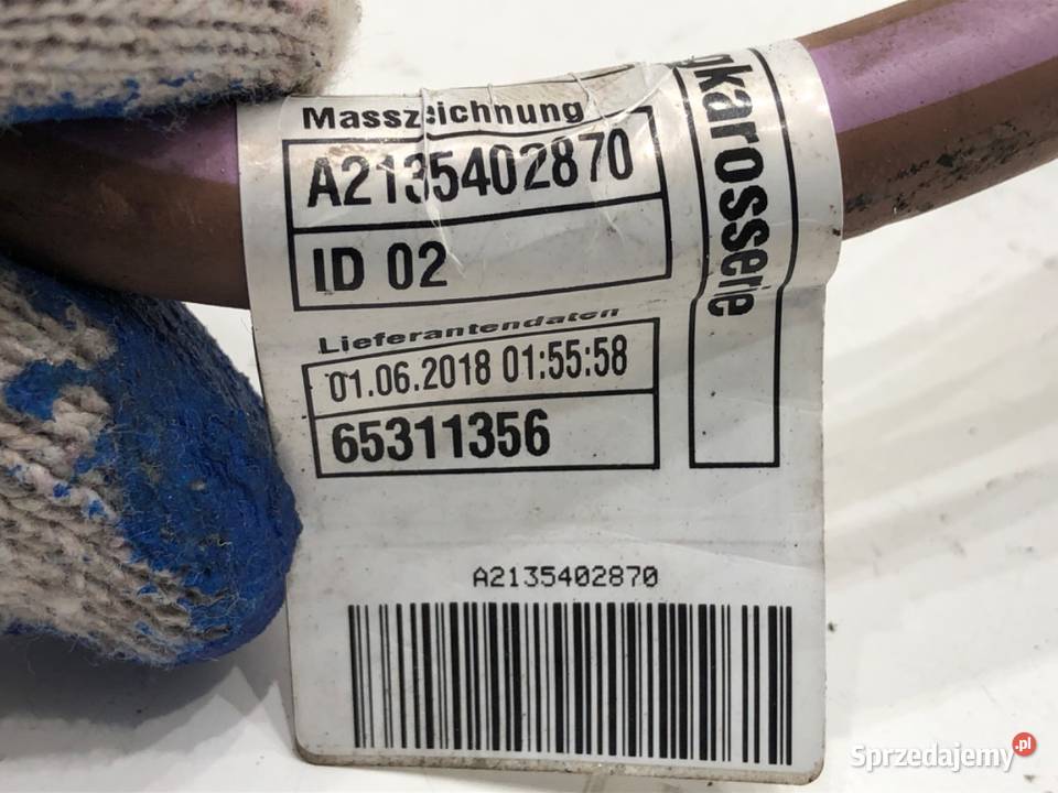 PRZEWÓD KLEMA PLUS MERCEDES CLS A2135402870 30 Przewody, wtyczki i wiązki