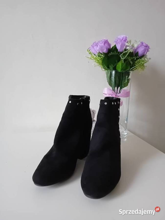 Czarne botki Deezze czarny Warszawa