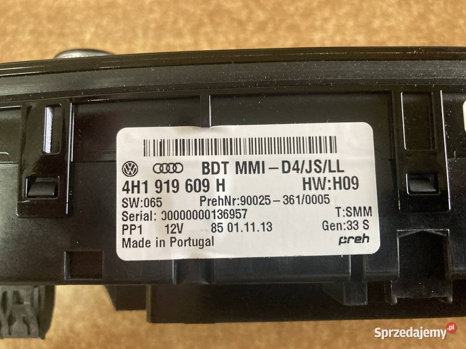 PANEL STEROWANIA KLIMATYZACJI AUDI A8 4H1919609H Rakoniewice