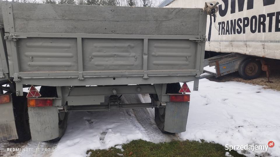 Przyczepa sztywna Nie Wywrotka nieuszkodzony Jędrzejów