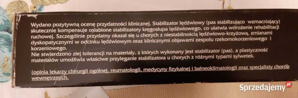 Orteza pas firmy Forsport typ TSR rozmiar XL Sosnowiec