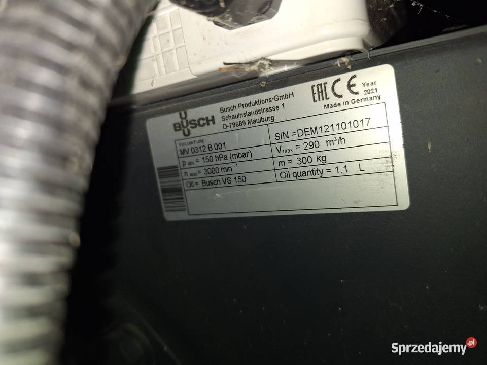 Pompa próżniowa Busch Mink MV 0312 B Pobiedziska sprzedam