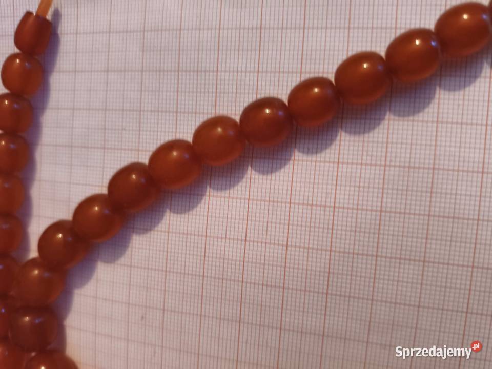 Naszyjnik bursztyn oliwki 68gr Białystok