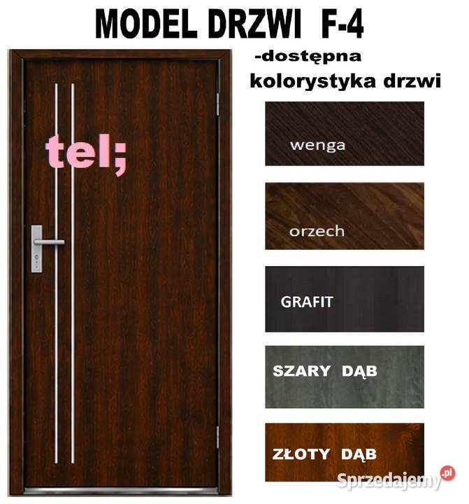 Drzwi wejściowe z montażem do mieszkań drzwi Drzwi zewnętrzne Sosnowiec