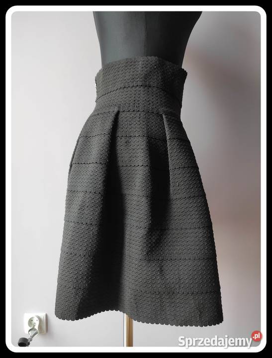 Czarna spódnica HM wysoki stan 38 M mazowieckie Płock