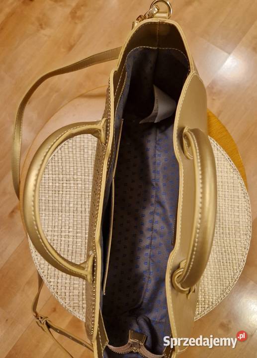 TOREBKA włoska z breloczkiem marki TRUSSARDI 40cm Lublin