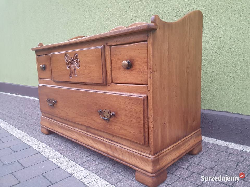 Komoda z szufladami drewno dębowe