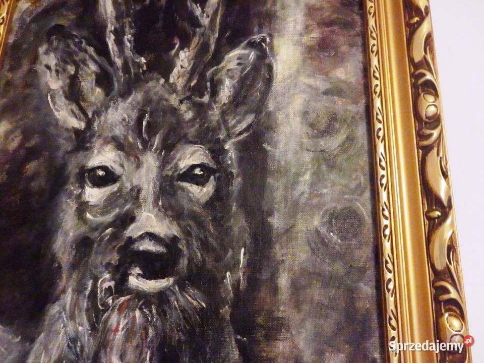 KOZIOŁEK obraz olejny 30x40 Malarstwo sprzedam