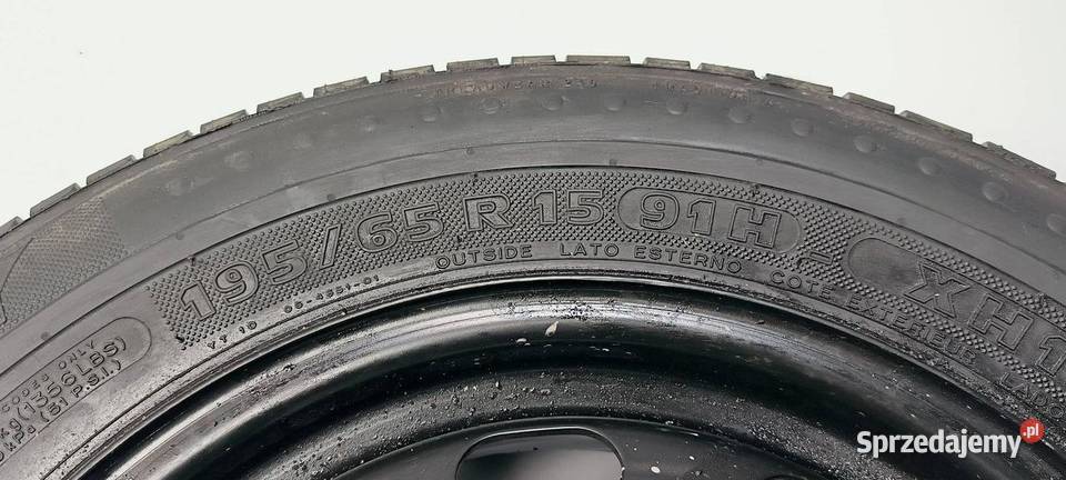 KOŁO DOJAZDOWE SEAT TOLEDO II MICHELIN 19565 R15 Motoryzacja Lipno