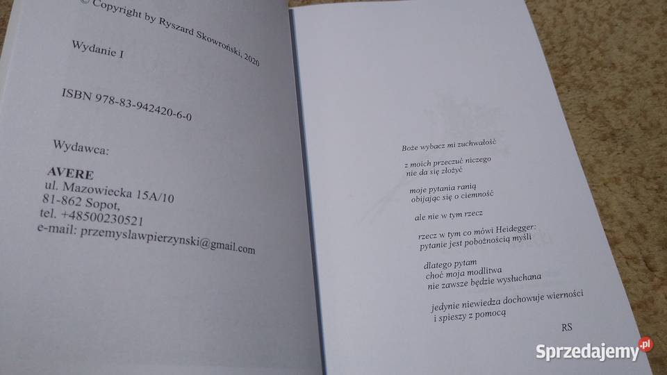 Sen o Patagonii Ryszard Skowroński Gdańsk sprzedam