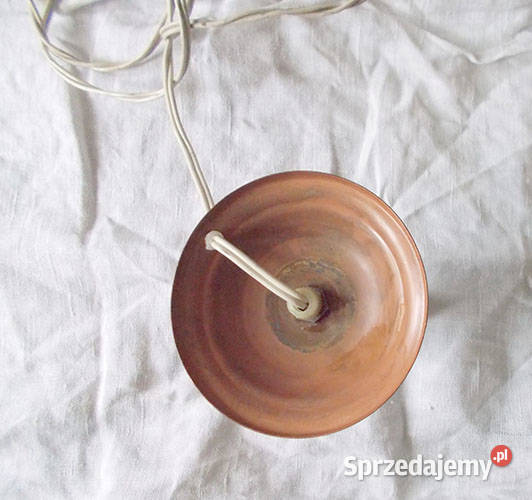 prl lampka nocna miedziana lampka prl vintage Szczecin