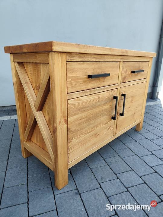 Komoda z drewna sosnowego styl loftrustykalny Zduńska Wola sprzedam