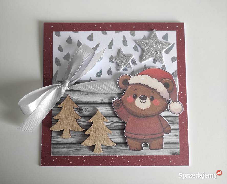 Kartka świąteczna ręcznie robiona na Boże łódzkie Łódź