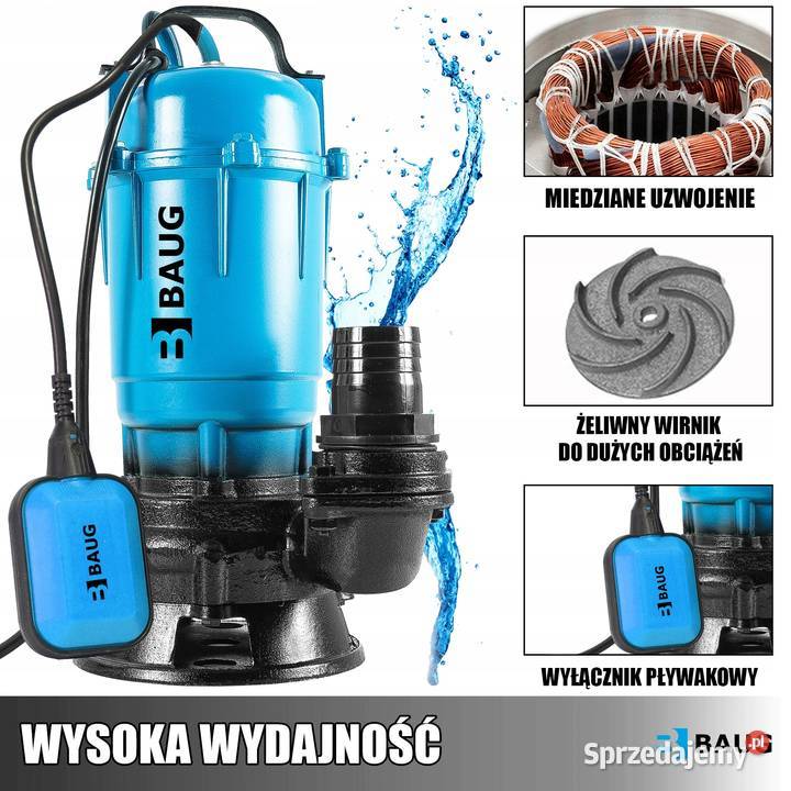 POMPA WODY CZYSTEJ BRUDNEJ SZAMBA ŚCIEKÓW Z Pompy i hydrofory świętokrzyskie Chmielnik